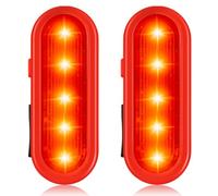 Luce lampeggiante a LED di sicurezza ricaricabile USB - Set di 2 luci per bambini, zaino per la scuola, alpinista, cane, ciondolo luminoso con clip, 3 modalità