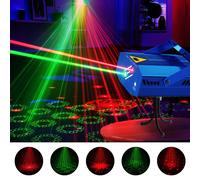 Luce laser alimentata tramite USB con controllo audio - Perfetta per discoteche, locali, karaoke, bar e feste in casa - Include supporto treppiede Tagli UnicaAlluminio
