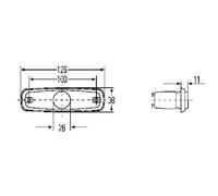 Faro posteriore Montaggio, interno con fanalino posteriore 2SA 962 964-091 HELLA