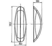 Luce Marker 2XS008479-001 Lato Sinistro Di Hella