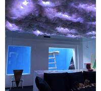 Luce LED 5M Temporale, Striscia LED Decorativa, Luce Notturna in Cotone colorato, Luci RGB per Nuvola temporalesca per Camera da Letto, Sala da Gioco Interna