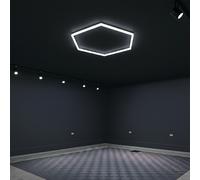 Luce LED a soffitto esagonale SOGI LAM-ES12 - 1 esagono - 6500K - 36W [EEK: Non Applicabile]