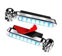 Luce LED Alimentata Dal - Coppia Di Lampade Esterne Per Autoveicoli, Design Impermeabile A Risparmio Energetico, Illuminazione Di Segnale Multicolore, Gadget Ecologico Per Veicoli, Accessorio Di