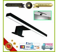 LUCE LED APPLIQUE LAMPADA DA SPECCHIO PER BAGNO CORNICE 30 CM NERA FREDDA 4,8 W [EEK: A+]