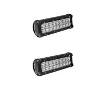 Luce LED Bianca 2x 54W Epistar Faretto Barra Lampada Rettangolare Alluminio...
