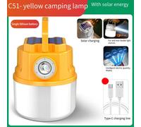 Luce Led Campeggio Luce Solare Esterno Indicatore Livello Batteria Gancio Incass