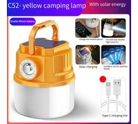 Luce Led Campeggio Luce Solare Esterno Indicatore Livello Batteria Gancio Incass