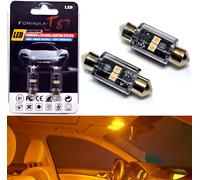 Luce LED Canbus senza Errori DE3423 5W Arancione Due Lampadina Interno Glove Box