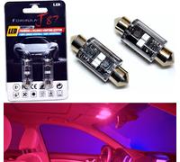 Luce LED Errore Canbus Gratis DE3425 5W Rosso Due Bulbo Cupola Ricambio Upgrade