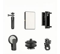 Luce LED con Filtro Polarizzatore | Design Compatto e Portatile, Impugnatura Manuale Ergonomica, Luce di Riempimento LED, per Livestreaming