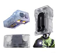 Luce LED con potente base magnetica, batteria ricaricabile USB e display digitale che mostra la carica residua per il funzionamento a mani libere (B)