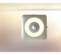 Luce LED con sensore di movimento, 2 luci notturne per bambini da diga, modalità sensore o sempre accesa, luminosità regolabile, certificazione CE, ideale per camera da letto, soggiorno e bagno (ambra