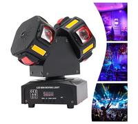 Luce LED da palcoscenico, 120 W RGBW Moving Head Light con 8 faretti Head Beam, DMX512/Master-slave/Self-Walk/Voice, luce da festa DJ per DJ, discoteca, matrimonio, KTV