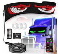 Luce LED Devil Eyes,programmabile fai-da-te di grandi dimensioni,Lampada for occhi colorata intelligente flessibile animata Schermo morbido(52.36x7.56 inch)