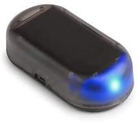 Luce LED di allarme per auto Riloer, spia stroboscopica universale antifurto, luce di sicurezza simulata di energia solare, blu/rosso