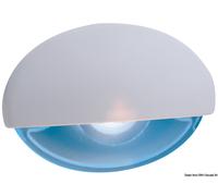Luce LED di cortesia ad incasso Steeplight carcassa bianca e LED blu segna passi