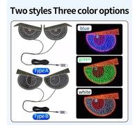 Luce LED Display per Finestrino Posteriore Auto USB con Pattern Dinamici