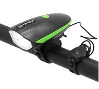 Luce LED e clacson per bicicletta