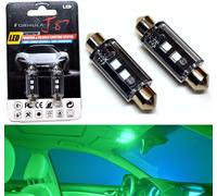 Luce LED Errore Canbus Gratis 212-2 5W Verde Due Bulbo Interno Cupola Azione Per
