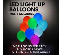 Luce LED Fino Palloncini Multicolore Party Decorazioni Luminoso Lattice 6 Pacco