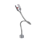 Luce LED flessibile a collo d'oca 110-220 V con base magnetica resistente/base di montaggio a vite, luce LED per macchine industriali, illuminazione LED regolabile a 360° per tutti (dimensioni: 3 W
