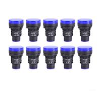 Luce LED Indicatrice 30mm AC220V Impermeabile Luce LED Indicatrice(Blue) | Impermeabile , multipli, verde giallo, installazione rapida, quadri elettrici