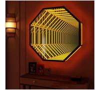Luce LED Infinity Mirror - Magica luce notturna decorativa multicolore | Specchio infinito a LED - Illuminazione infinita multicolore per decorazioni uniche e atmosfera di festa