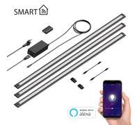 Luce LED intelligente sottopensile SIRIS nero opaco Controller WLAN piatto