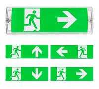 Luce LED IP65, emergenza, illuminazione continua, segnale di emergenza, 3H batteria, 4 uscite spiktogrammi, 100 perle impermeabili