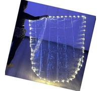 Luce LED Lode E Adorazione Bandiera Con Aste Regolabili Semicircolare Angelica Ala Per La Pratica Danza di Danza Religiosa Accessori