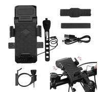 Luce LED Luce Bici Bici 4 in 1 Impermeabile con, Banca di Potere E Supporto per Telefono | Bici Anteriore E Posteriore per Ciclisti, Attrezzature da Ciclismo Pa