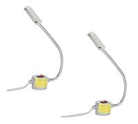 Luce LED Magnetica, 2 Pezzi Luce LED per Macchina da Cucire Luce da Lavoro Flessibile per Cucire con Base Magnetica 110-220V 2W Protezione per Gli Occhi Luce da (Normative