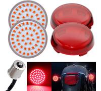 Luce LED moto arresto freno 1156 ROSSO Harley Sportster Touring Electra Glide