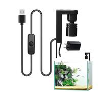 Luce LED per acquario, faretto ricaricabile USB, braccio regolabile, paralume impermeabile, a risparmio energetico, per acquario, terrario, marino, acqua dolce, acquario