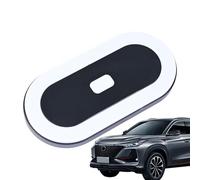 Luce LED per auto - Lampada magnetica ABS a due colori | Luce interna ricaricabile tramite USB con base adesiva | Illuminazione ambientale senza fili bianca e blu per uso in cabina, portabagagli