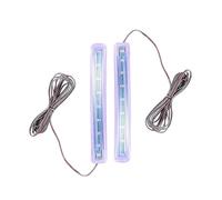 Luce LED per Auto Specchio Macchina Dc-12v in Plastica | Barra Luminosa Sottile, Basso Calore, Installazione Semplice, per Circuito Frecce Veicolo, Guida Sotto Pioggia