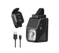 Luce LED per Bicicletta, Ricaricabile Tramite USB, Tipo C, con Telecomando, Super Luminosa, per La Guida Notturna