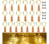 LUCE LED PER BOTTIGLIE 20X20 CON 12 BATTERIE LR44 LUCE BIANCA DECORATIVA ILLUMIN