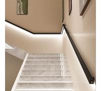 Luce LED per Corrimano Corrimano e Ringhiere in Alluminio con Sensore di Movimento, Luce LED Minimalista per Corrimano (cucina e Terrazza)(Right,4.7m(15.4ft))