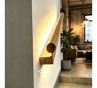 Luce LED per Corrimano Luce LED a Sensore di Movimento ad Alta Resistenza per Soggiorno, Luce LED per Corrimano Effetto Legno Massello(Left,5.9m(19.4ft))