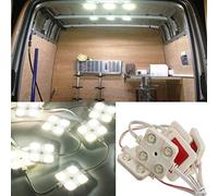 Luce LED per Interni Furgone, Riloer 40 LED Kit Luci Interne per Auto， Lampada LED Lampada da Lavoro per Camion Kit per Auto Veicolo, Roulotte, Plafoniera, DC 12 V (Bianco)