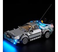 Luce LED per Lego Speed Champions Time Machine from Back to The Future 77256 Set, Kit di luci compatibile con Lego 77256 Building Blocks, non incluso il set di modelli