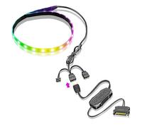 Luce LED per PC, 15,7 Pollici 365 Striscia Luminosa Colori Personalizzabili Barra Lampada 5V ARGB Aura SYNC, Custodia Magnetica per la Decorazione del Telaio del Computer