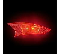 Luce LED per raggi per biciclette con batteria ricaricabile, porta USB e modalità notturna attivata dalla luce per l'uso su sentiero (rosso)