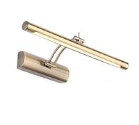 Luce LED per Specchio da Bagno con Interruttore, Luce Frontale a Specchio Lampada da Parete per Bagno Bianca Calda Lampada per Armadietto con Specchio a Parete Braccio Regolabile per Trucco Camera da
