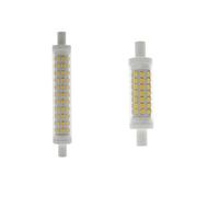 Luce LED R7S 78mm 5w 118mm 10W corpo in ceramica Lampada R7S diametro 15mm J78 J118 R7S perfetta sostituzione della lampada alogena(Warm White,Yes,78mm 5w)