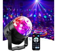 LUCE LED RGB DJ STROBO SFERA DISCOTECA FESTE PALLA RAGGI LUCI FESTA BAMBINI