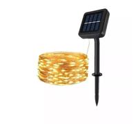 Luce Led solare con pannello Natale decorativa 10m esterno calda fredda Rgb [EEK: A+++]