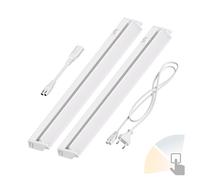 ledscom.de Luce LED sottopensile LIWO 58cm, orientabile, 958lm ciascuno, bianco caldo/bianco, set di 2