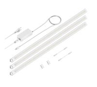 Luce LED sottopensile SIRIS bianco opaco con connettore Montaggio ad angolo